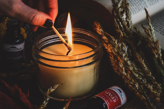 Zodiac Crystal Candle with Gemstone Bracelet - Aquarious